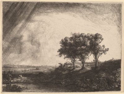 三本の木 作： Rembrandt van Rijn