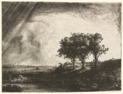 三本の木 作： Rembrandt van Rijn
