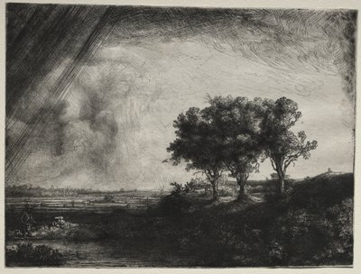 三本の木 作： Rembrandt van Rijn