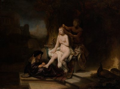 バテシバのトイレ、1643年。 作： Rembrandt van Rijn
