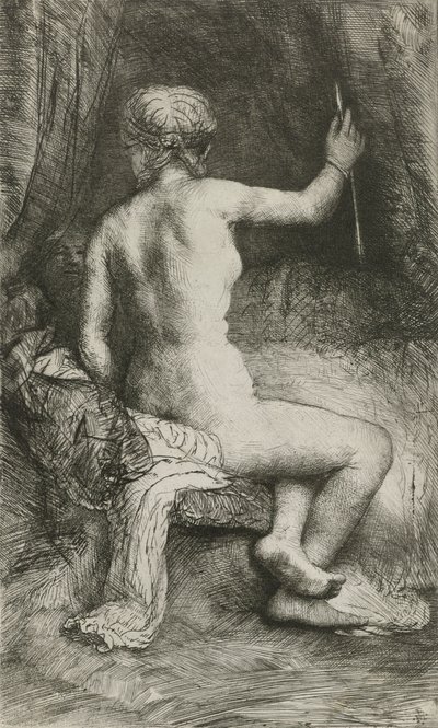 矢を持つ女、1611 作： Rembrandt van Rijn