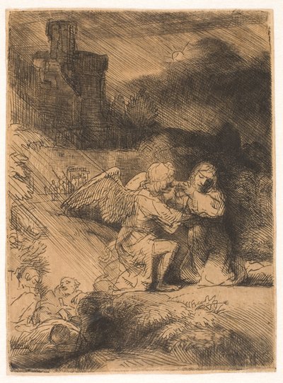 庭の苦しみ 作： Rembrandt van Rijn