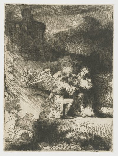 庭の苦しみ 作： Rembrandt van Rijn