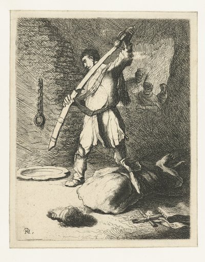 聖ヨハネ・バプティスタの斬首 作： Rembrandt van Rijn