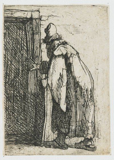 トビトの失明：スケッチ 作： Rembrandt van Rijn