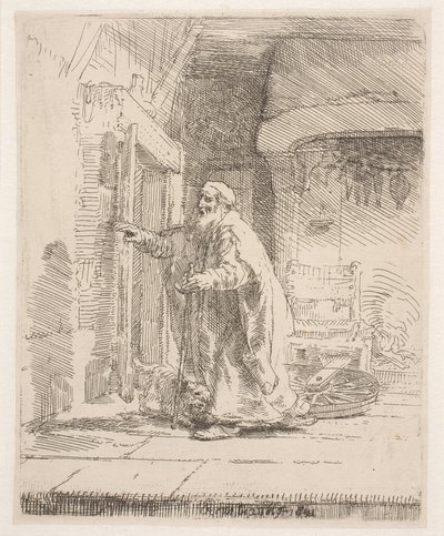 トビトの失明：大判版 作： Rembrandt van Rijn