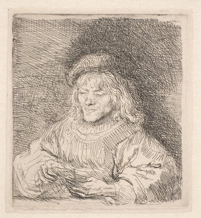 カード遊びをする人 作： Rembrandt van Rijn