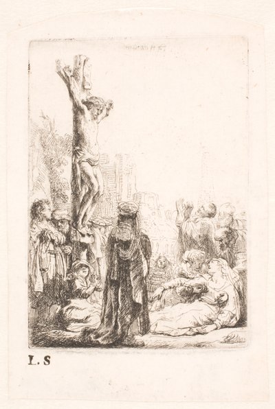 はりつけ：小皿 作： Rembrandt van Rijn