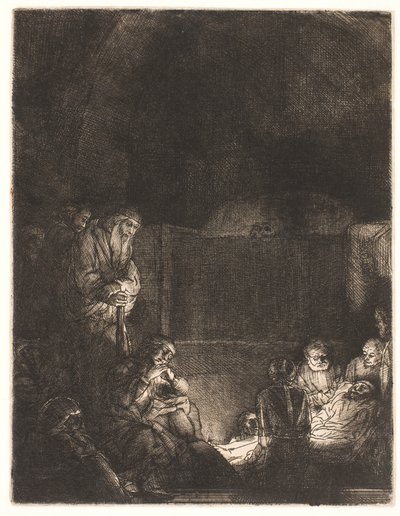 埋葬 作： Rembrandt van Rijn