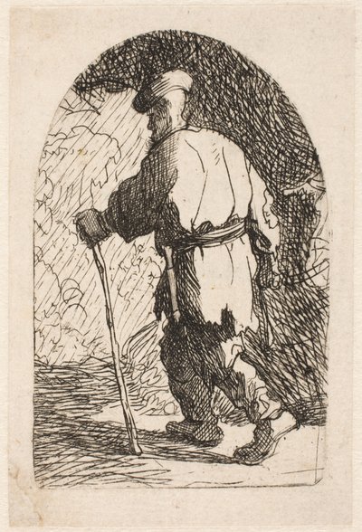 エジプトへの逃避行：スケッチ 作： Rembrandt van Rijn