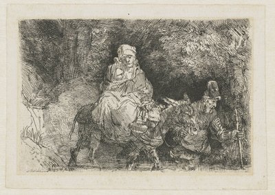 小川を渡ってエジプトへの飛行 作： Rembrandt van Rijn