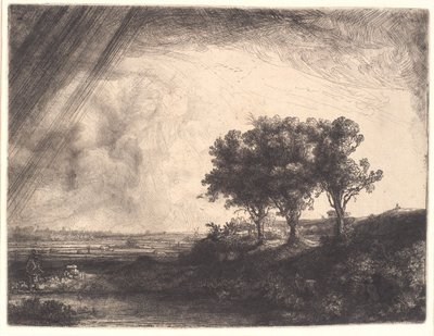 三本の木 作： Rembrandt van Rijn