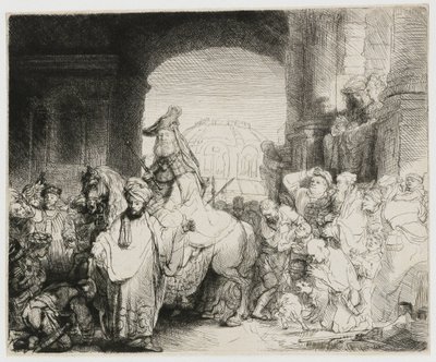 モルデカイの勝利 作： Rembrandt van Rijn