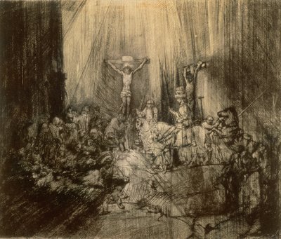 3つの十字架、1653 作： Rembrandt van Rijn