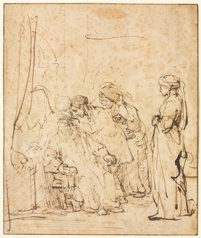 父の失明を癒すトバイアス 作： Rembrandt van Rijn