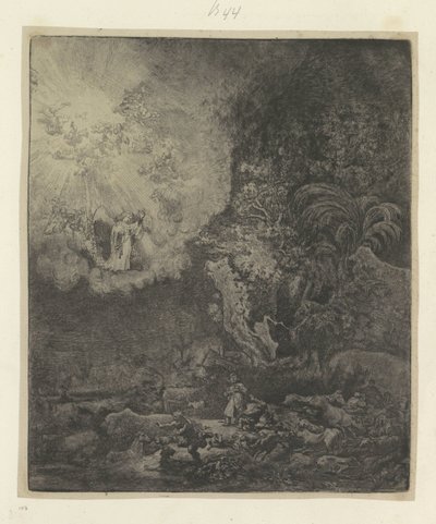 Verkondiging aan de herders 原画集85点（連載タイトル） 作： Rembrandt van Rijn