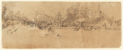 ディーメンの眺め 作： Rembrandt van Rijn