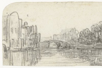 Nieuwezijds Voorburgwal の眺め 作： Rembrandt van Rijn