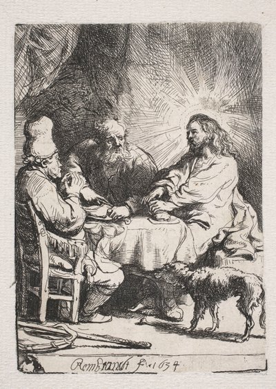 エマオでの晩餐（ミニアルバム） 作： Rembrandt van Rijn