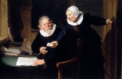 造船所と彼の妻 作： Rembrandt van Rijn