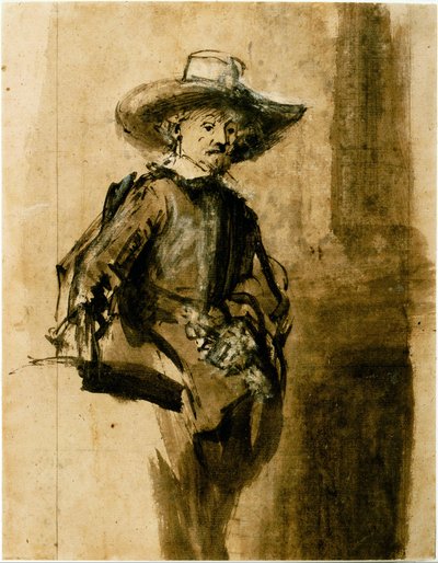 シンジックスの1つであるVolkert Janszの勉強。 作： Rembrandt van Rijn