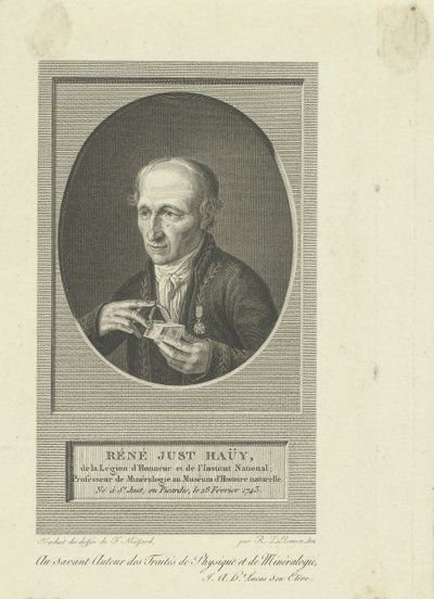 ルネ＝ジュスト・アユイの肖像 1743～1822年、1804年。 作： Remi Henri Joseph Delvaux
