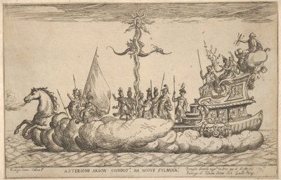 アステリオン、コジモの結婚式のお祝いのためのVessels of the Argonauts ...、1608年。 作： Remigio Cantagallina
