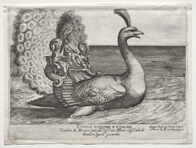 1608年、コジモディメディチの結婚のために、フィレンツェのアルノ川で海軍戦闘を担当。 作： Remigio Cantagallina