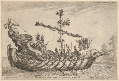 ペレウスとタラモン、Vesels of the Argonautsの結婚式のお祝いのために...、1608年。 作： Remigio Cantagallina