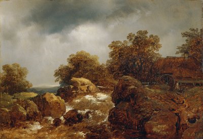 岩場の風景 作： Remigius Adrianus van Haanen