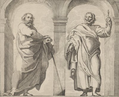 前庭の聖ペテロと聖パウロ。 1630～80年頃。 1630-80。 作： Remoldus Eynhoudts