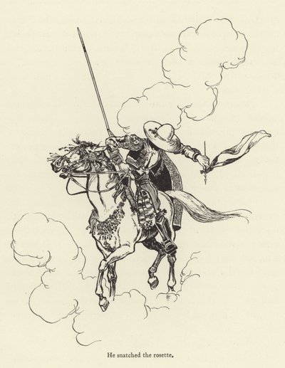 彼はロゼットを奪った 作： René Bull