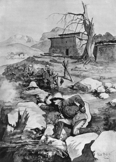 アフリディから狙われる戦争特派員たち 作： René Bull