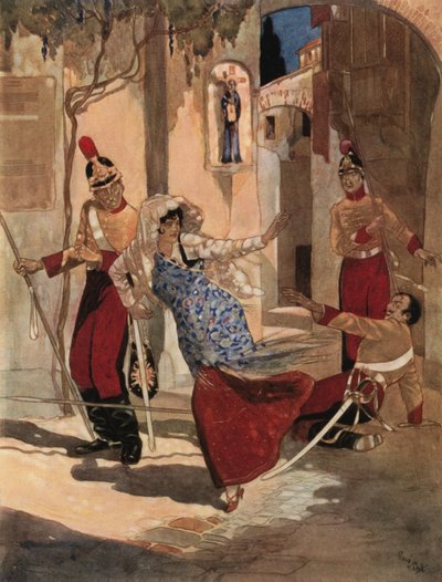 彼女は私を飛び越えて走り始めました 作： René Bull