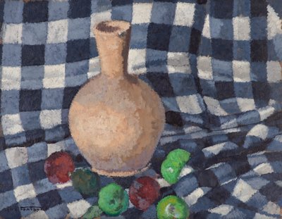 水差しとりんごのある静物 作： René Fontayne