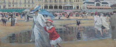カブールビーチ、c。 1910年。 作： René François Xavier Prinet