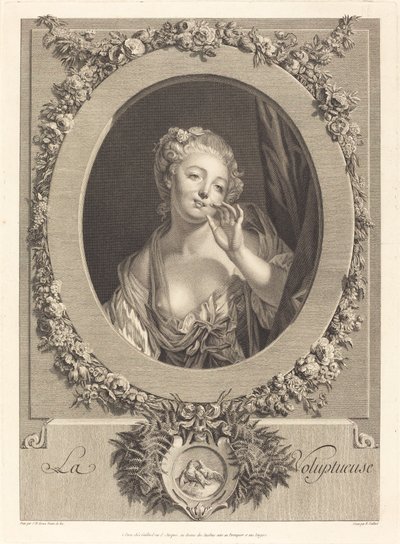 官能的な 作： René Gaillard after Jean Baptiste Greuze