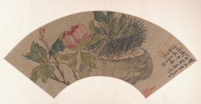 牡丹、19世紀。 作： Ren Xiong