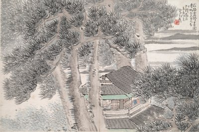 宋陰庵で読書 作： Ren Xun