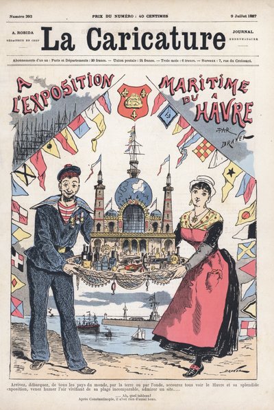 フランス、ルアーブルでの海洋展 作： Renard Jules Draner