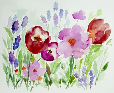 水彩画の花園 作： 