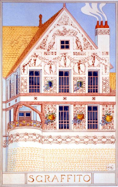 Sgraffito、「Esquisses Decoratives par Rene Binet」のイラスト。 作： Rene Binet