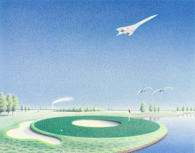 円、2000年、紙に色鉛筆画 作： Rene Boin
