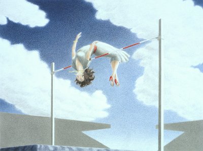 走り高跳び 作： Rene Boin