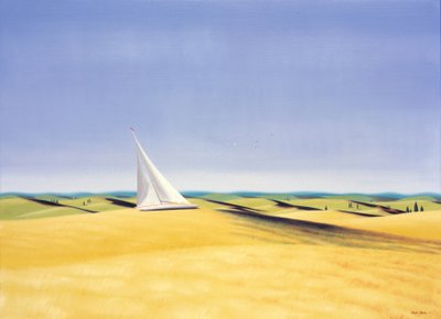 トスカーナでの航海, 2001, 油彩、キャンバス 作： Rene Boin