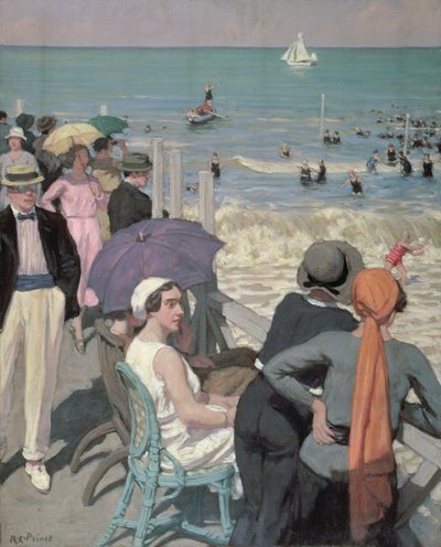 カブールでの入浴時間（キャンバスに油彩） 作： René François Xavier Prinet