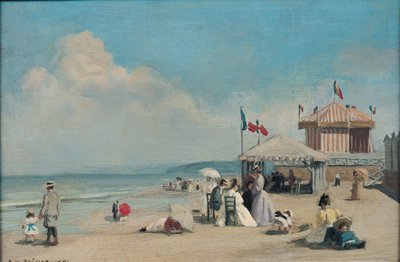 ザ ビーチ アット カブール 作： René François Xavier Prinet