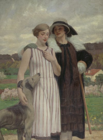 Os Dois Amigos (óleo sobre tela) 作： René François Xavier Prinet