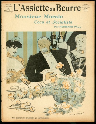 The Butter Plate」の表紙、236番、Satirique en Colours 作： Rene George Hermann Paul