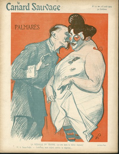 ヘルマン・ポール（1864-1940）が『The Wild Duck Cover』No.20に描いたもの。 作： Rene George Hermann Paul